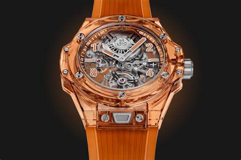 orange hublot|hublot big bang tourbillon.